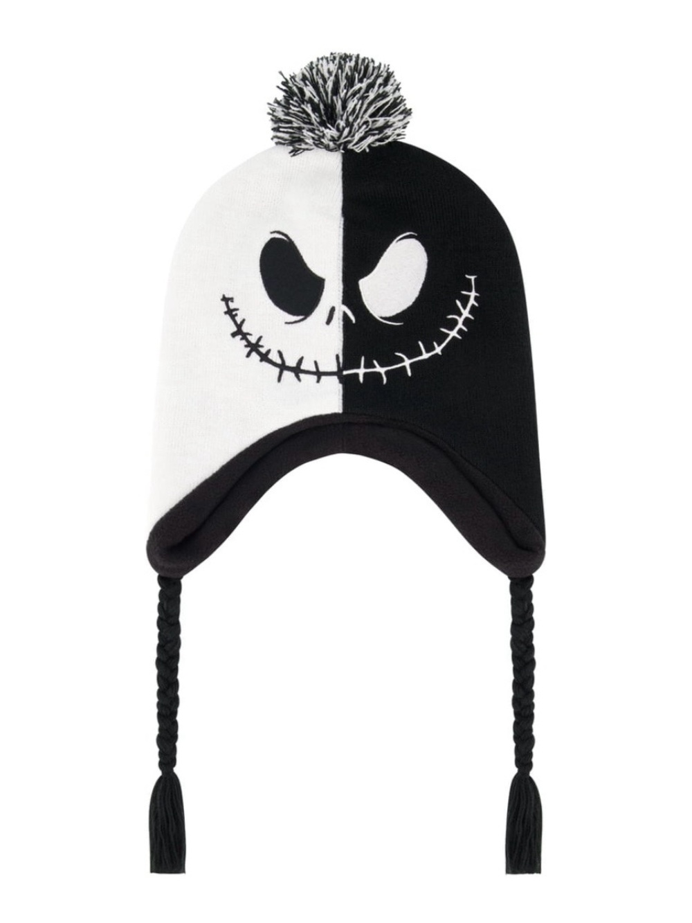 Nightmare Before Christmas Jack Skellington Black & White Peruvian OS